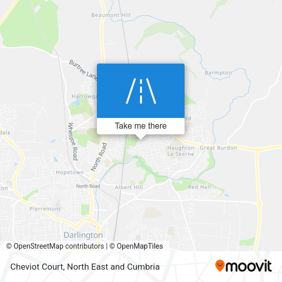 Cheviot Court map