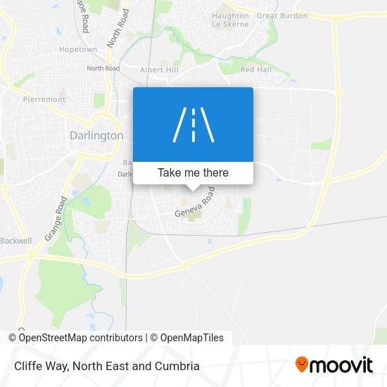Cliffe Way map