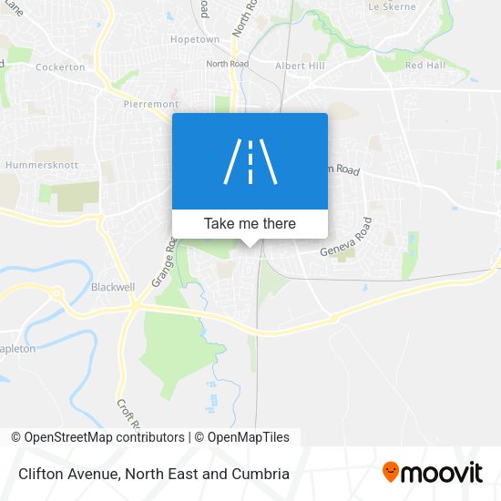Clifton Avenue map