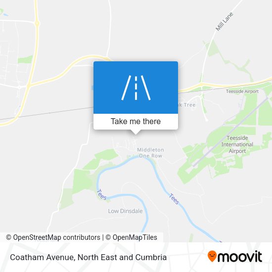Coatham Avenue map