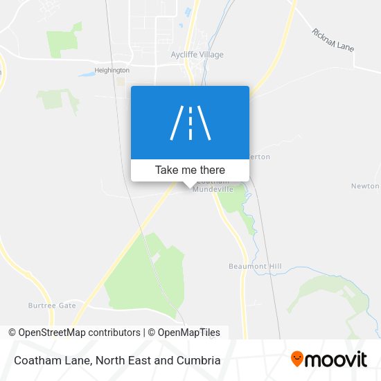 Coatham Lane map