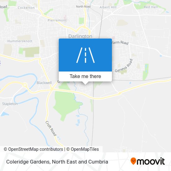 Coleridge Gardens map