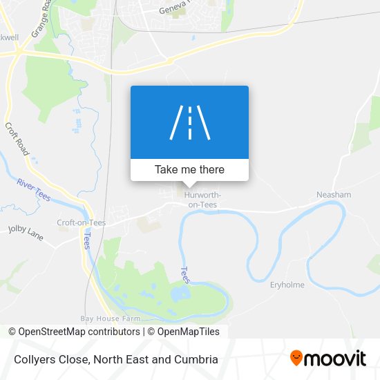 Collyers Close map