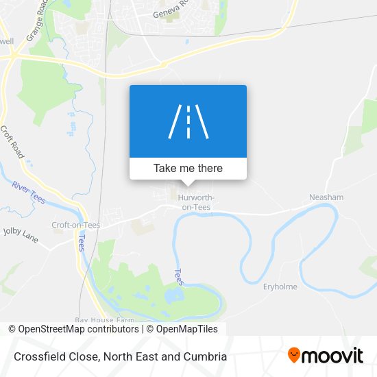 Crossfield Close map