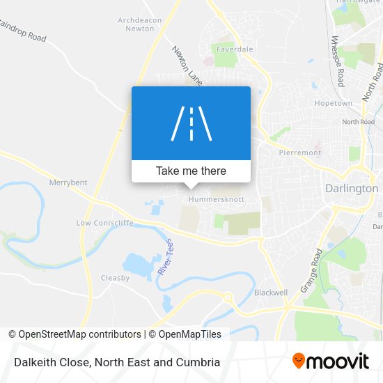 Dalkeith Close map