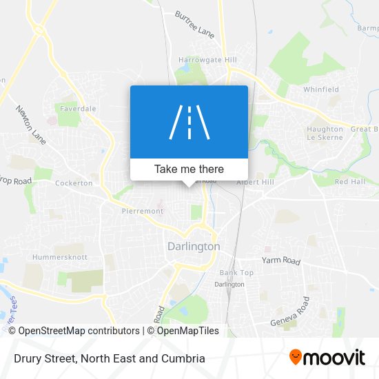 Drury Street map