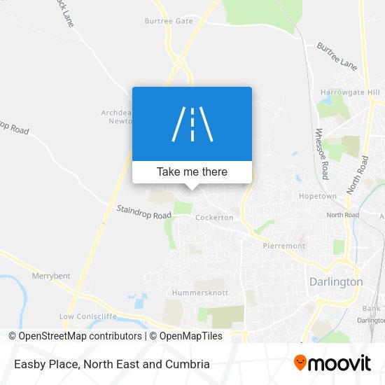 Easby Place map