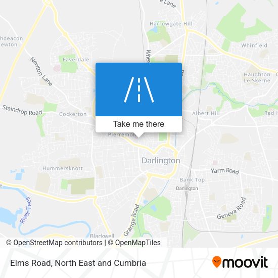 Elms Road map