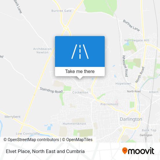 Elvet Place map