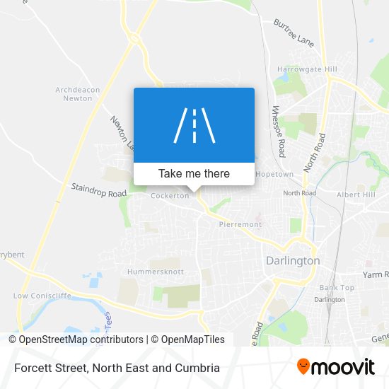 Forcett Street map