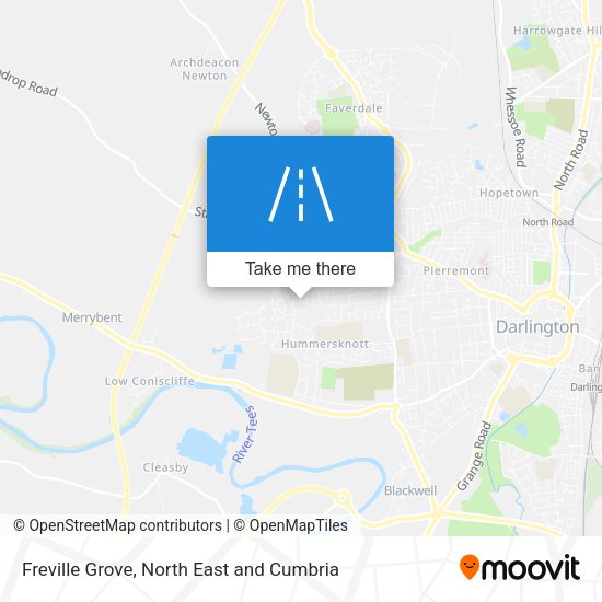 Freville Grove map