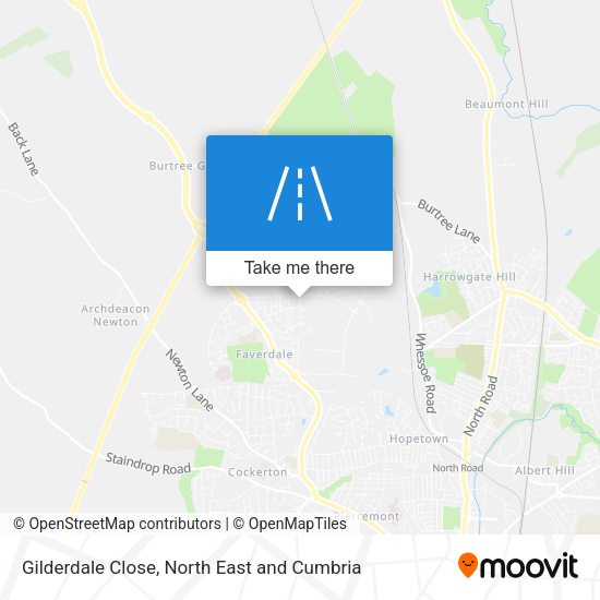 Gilderdale Close map