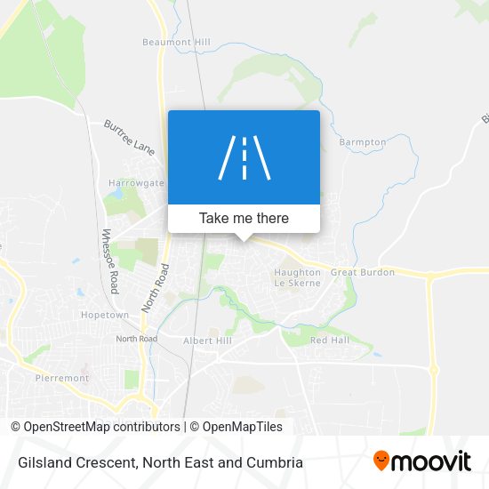 Gilsland Crescent map