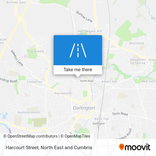 Harcourt Street map