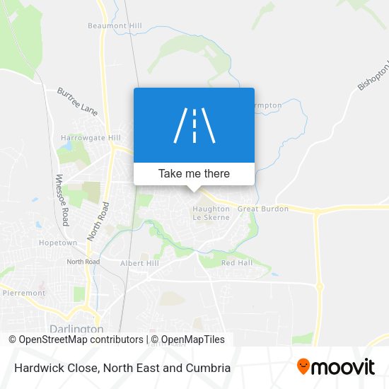 Hardwick Close map