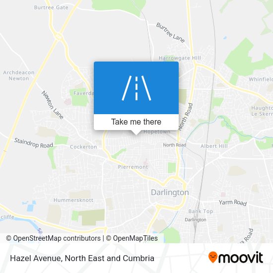 Hazel Avenue map