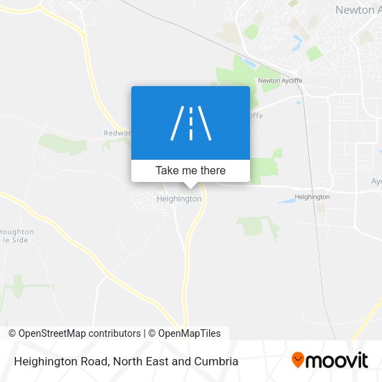 Heighington Road map