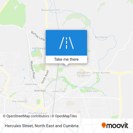 Hercules Street map