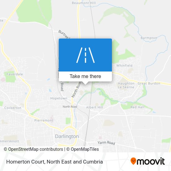 Homerton Court map