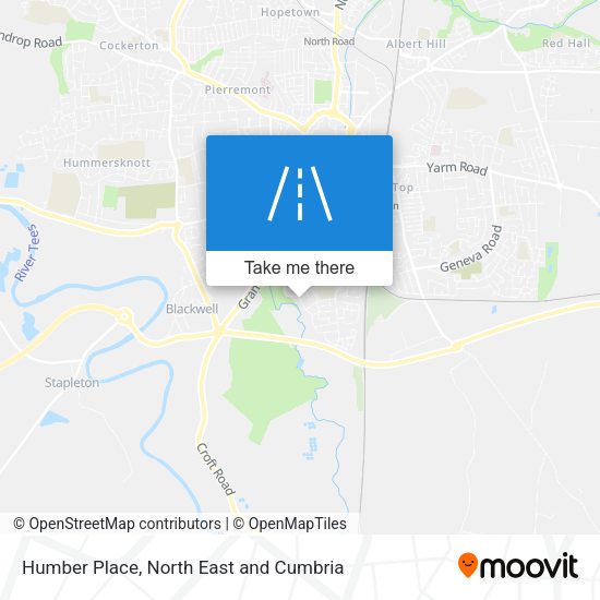 Humber Place map