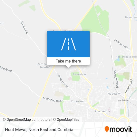 Hunt Mews map