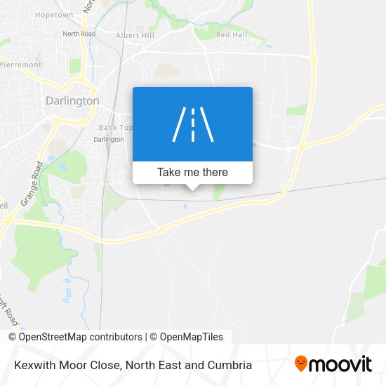 Kexwith Moor Close map