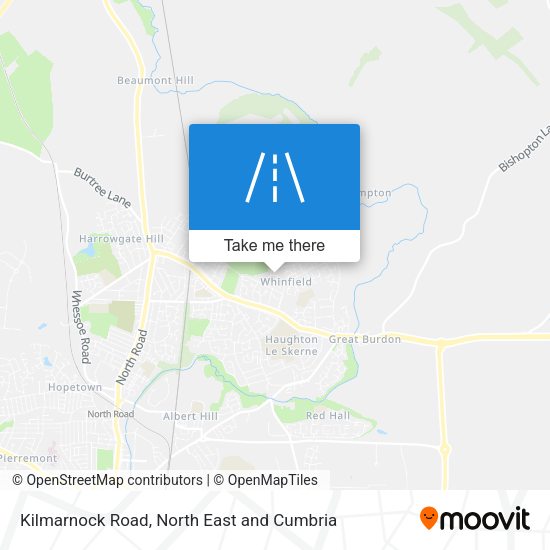 Kilmarnock Road map