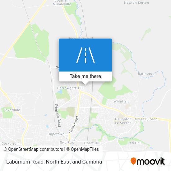Laburnum Road map