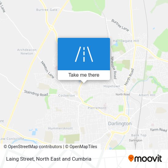 Laing Street map