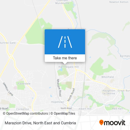 Marazion Drive map