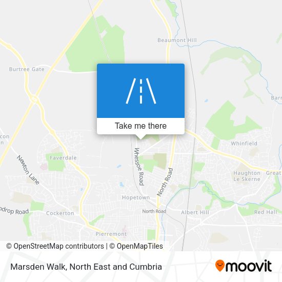 Marsden Walk map