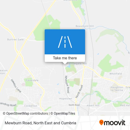 Mewburn Road map