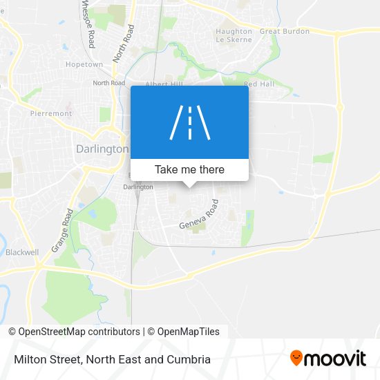 Milton Street map