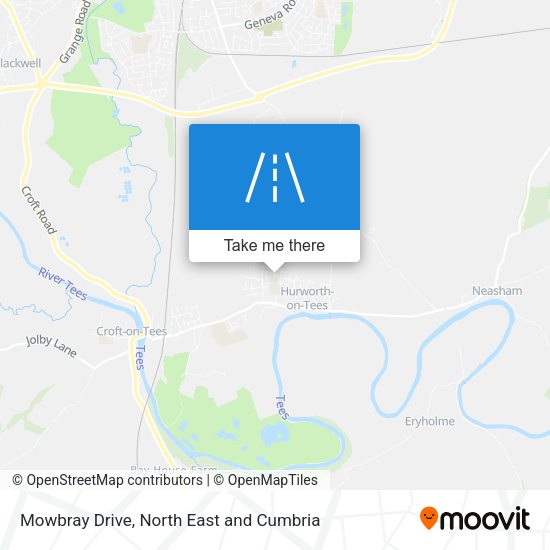 Mowbray Drive map