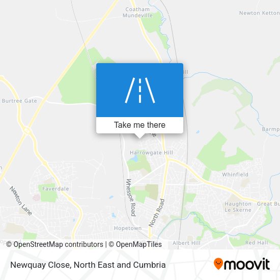 Newquay Close map