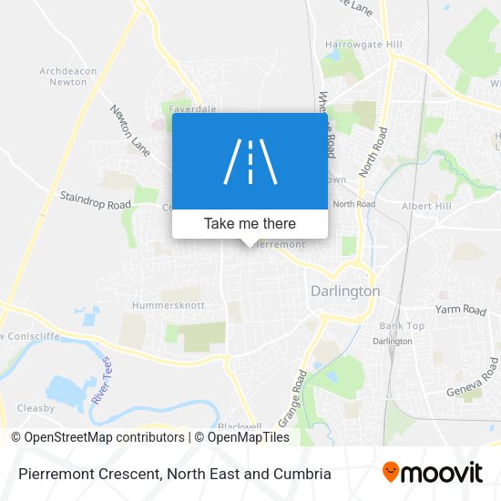 Pierremont Crescent map