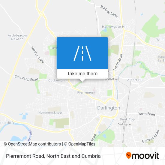 Pierremont Road map
