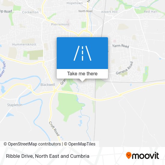 Ribble Drive map