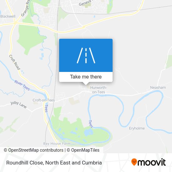 Roundhill Close map