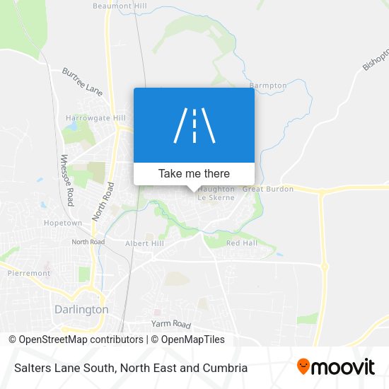 Salters Lane South map