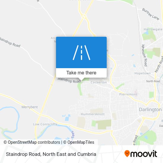 Staindrop Road map