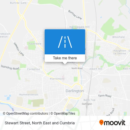 Stewart Street map