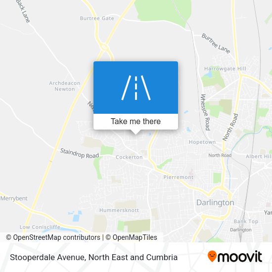 Stooperdale Avenue map