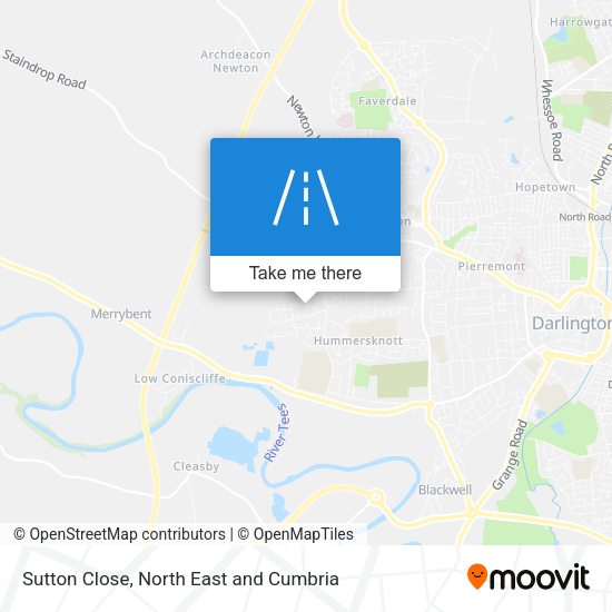 Sutton Close map