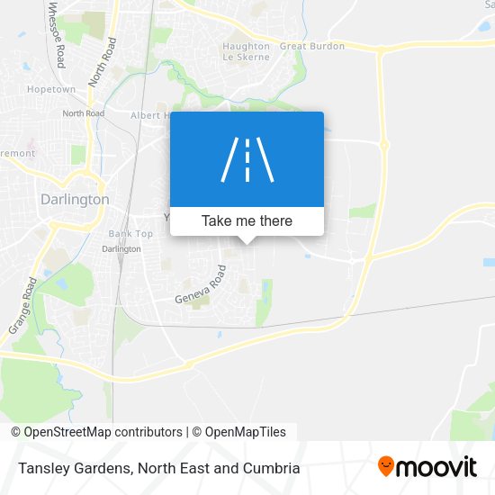 Tansley Gardens map