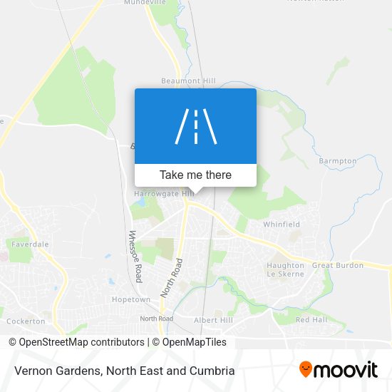 Vernon Gardens map