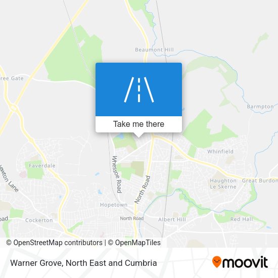 Warner Grove map