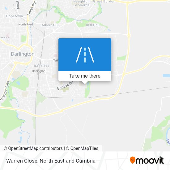 Warren Close map