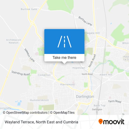 Wayland Terrace map