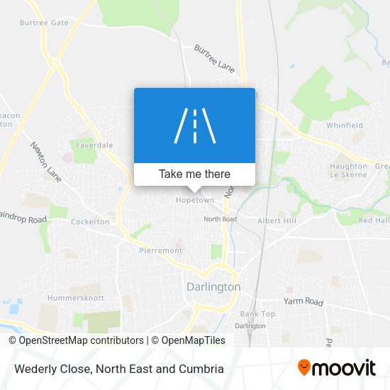 Wederly Close map